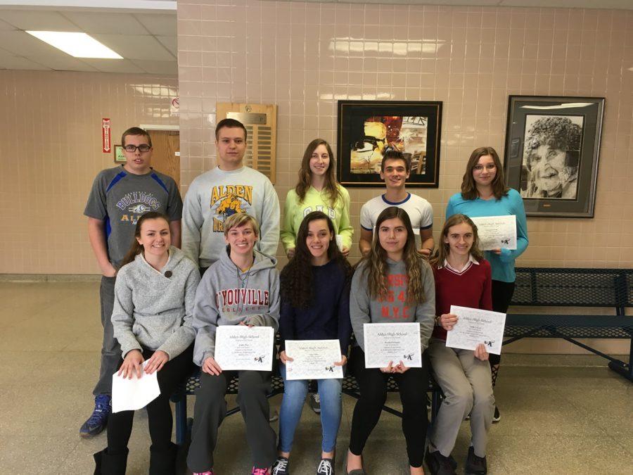 Alden HS Students of the Month: March 2017