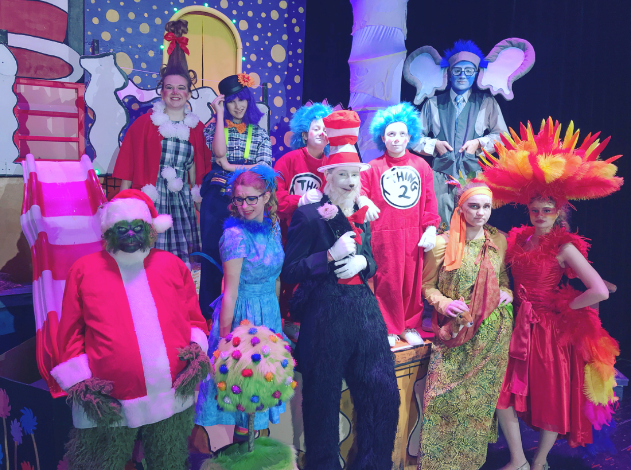 Pictured are a few of the most recognizable Dr. Seuss characters at the 'Green Eggs & Ham Brunch' January 28th, 2018