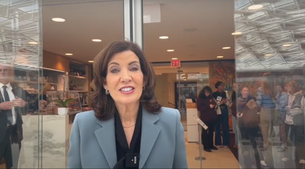 Sophomore Claire Estrada Interviews Governor Kathy Hochul