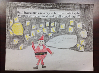 Mrs. Kolarichs 2nd Graders Read Twas the Night Before Christmas