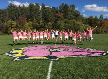 Girls Soccer Takes Part in Breast Cancer Awareness Month