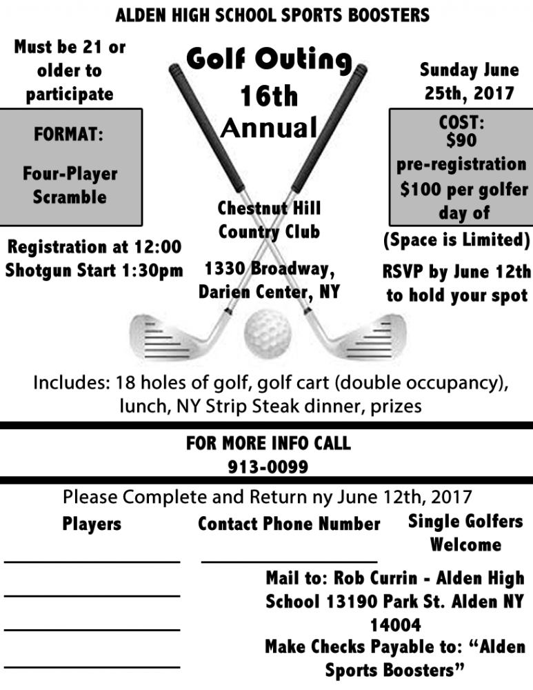 Alden Sports Boosters: Golf Outing