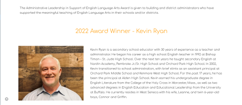 WNYNET Administrator of The Year Award: Kevin Ryan