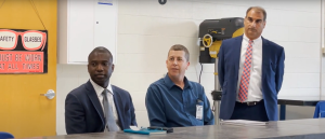 Staffers from Gov. Kathy Hochuls office met Monday with students and advisors of Bulldog Manufacturing to discuss the student-run organizations impact and potential for education in New York State.